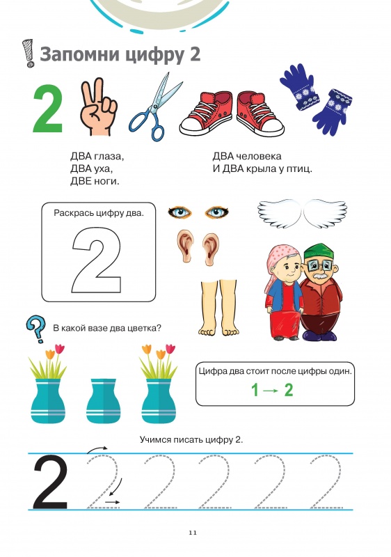 3+ Школа МИЗАМ. Числа 1-5